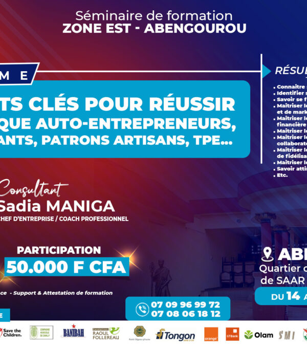 Abengourou – 10 Points clés pour réussir en tant que auto-entrepreneur