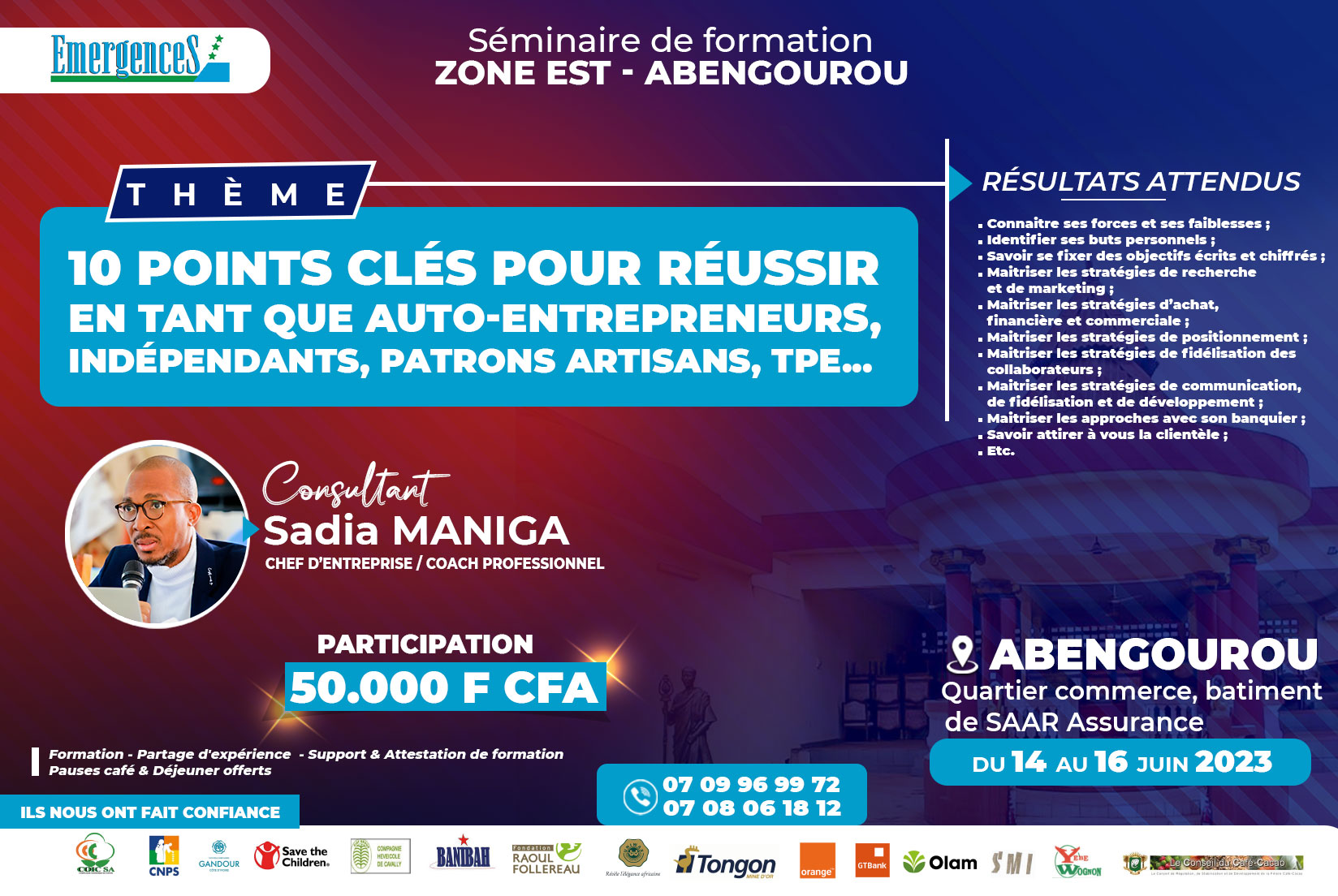 Abengourou – 10 Points clés pour réussir en tant que auto-entrepreneur